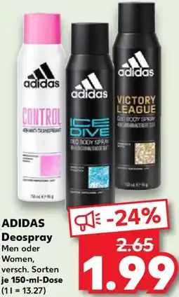 Kaufland ADIDAS Deospray Angebot