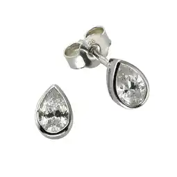 Netto Marken-Discount Zeeme Basic Ohrstecker 925/- Sterling Silber Zirkonia weiß Angebot