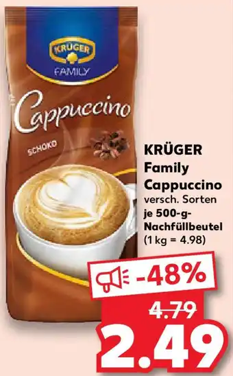 Kaufland KRÜGER Family Cappuccino Angebot