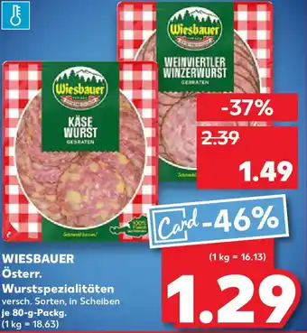 Kaufland WIESBAUER Österr. Wurstspezialitäten Angebot