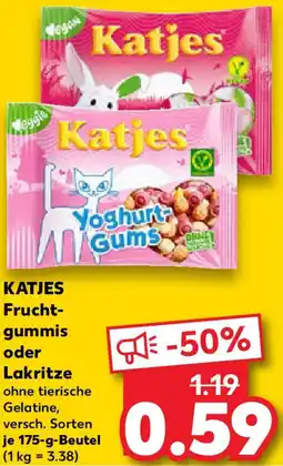 Kaufland KATJES Fruchtgummis oder Lakritze Angebot