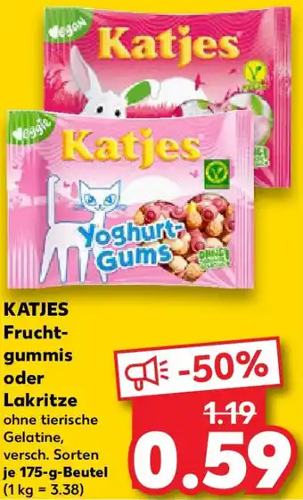 Kaufland KATJES Fruchtgummis oder Lakritze Angebot