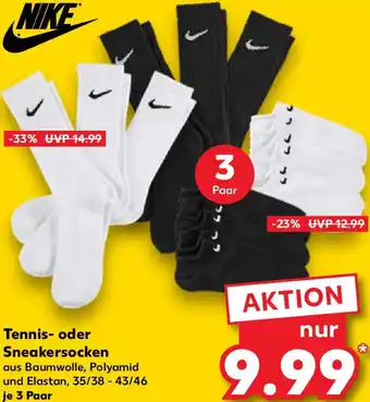 Kaufland NIKE Tennis- oder Sneakersocken Angebot