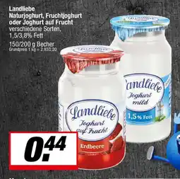 L. STROETMANN GROSSMARKT Landliebe Naturjoghurt, Fruchtjoghurt oder Joghurt auf Frucht Angebot