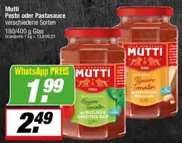 L. STROETMANN GROSSMARKT Mutti Pesto oder Pastasauce Angebot