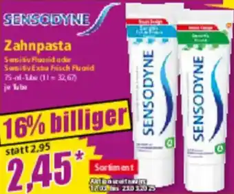 Norma SENSODYNE Zahnpasta Angebot