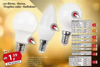 Sonderpreis Baumarkt Led-birne, -kerze,-tropfen Oder -reflektor Angebot