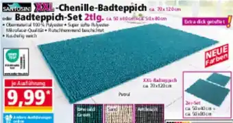 Norma SANTOSINI XXL-Chenille-Badteppich oder Badteppich-Set 2tlg. Angebot