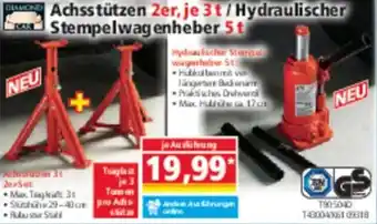 Norma Diamond Car Achsstützen 2er, je 3t/Hydraulischer Stempelwagenheber 5t Angebot