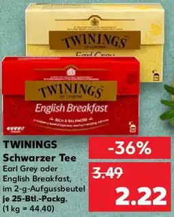 Kaufland TWININGS Schwarzer Tee Angebot