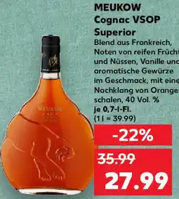 Kaufland MEUKOW Cognac VSOP Superior Angebot