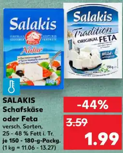 Kaufland SALAKIS Schafskäse oder Feta Angebot