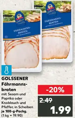 Kaufland GOLSSENER Fährmannsbraten Angebot