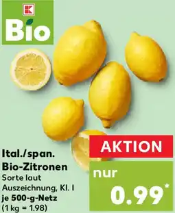 Kaufland Ital./span. Bio-Zitronen Angebot