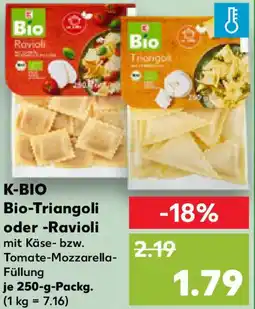 Kaufland K-BIO Bio-Triangoli oder Ravioli Angebot