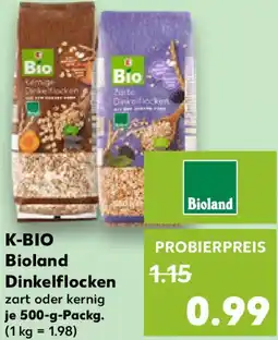 Kaufland K-BIO Bioland Dinkelflocken Angebot