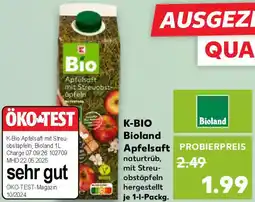 Kaufland K-BIO Bioland Apfelsaft Angebot