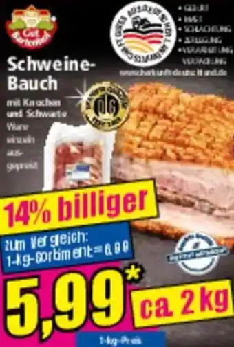 Norma Gut Bartenhof Schweine Bauch Angebot