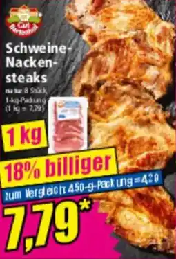 Norma Gut Bartenhof Schweine Nackensteaks Angebot