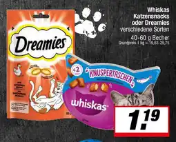 L. STROETMANN GROSSMARKT Whiskas Katzensnacks oder Dreamies Angebot