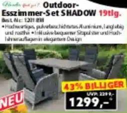 Norma Outdoor-Esszimmer Set Shadow 19tlg. Angebot