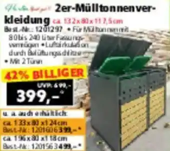 Norma 2er-Mülltonnenverkleidung Angebot