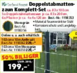 Norma Doppelstabmattenzaun Komplett Set Angebot