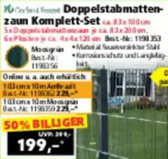 Norma Doppelstabmattenzaun Komplett Set Angebot