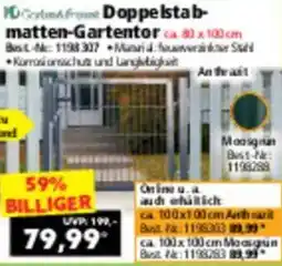 Norma Doppelstabmatten Gartentor Angebot