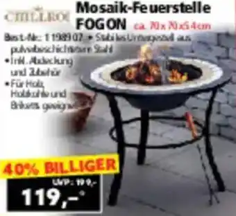 Norma Mosaik Feuerstelle Fogon Angebot