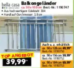 Norma bella casa Balkongeländer Angebot