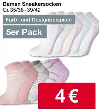 Woolworth Damen Sneakersocken Angebot