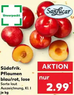 Kaufland Südafrik. Pflaumen blau/rot, lose Angebot