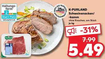 Kaufland K-PURLAND Schweinenacken/ -kamm Angebot