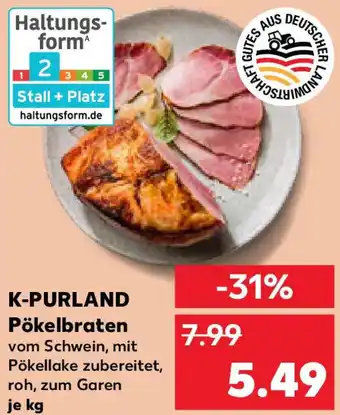 Kaufland K-PURLAND Pökelbraten Angebot