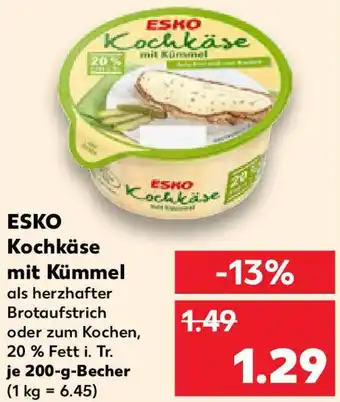 Kaufland ESKO Kochkäse mit Kümmel Angebot