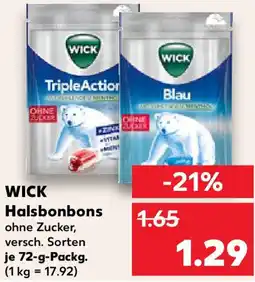 Kaufland WICK Halsbonbons Angebot