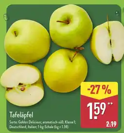 Aldi Nord Golden delicious tafeläpfel Angebot