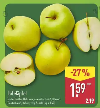 Aldi Nord Golden delicious tafeläpfel Angebot