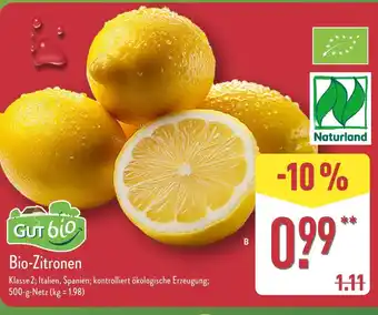 Aldi Nord Gut bio bio-zitronen Angebot