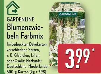 Aldi Nord Gardenline blumenzwiebeln farbmix Angebot