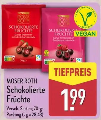 Aldi Nord Moser roth ganze erdbeeren in vollmilchschokolade Angebot