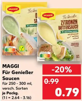 Kaufland MAGGI Für Genießer Saucen Angebot