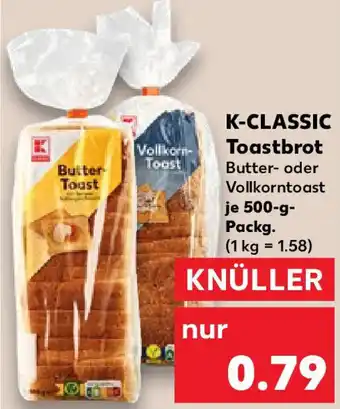 Kaufland K-CLASSIC Toastbrot Angebot