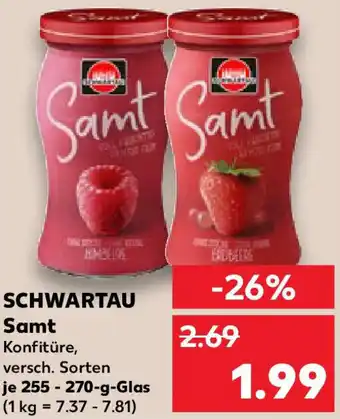 Kaufland SCHWARTAU Samt Angebot