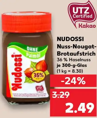 Kaufland NUDOSSI Nuss-Nougat Brotaufstrich Angebot