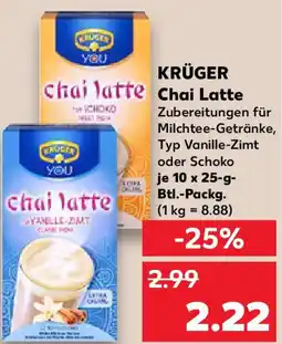 Kaufland KRÜGER Chai Latte Angebot