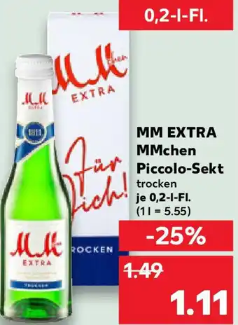 Kaufland MM EXTRA MMchen Piccolo-Sekt Angebot
