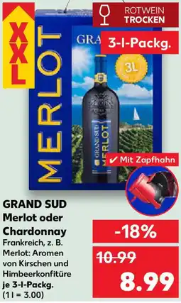 Kaufland GRAND SUD Merlot oder Chardonnay Angebot