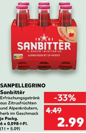 Kaufland SANPELLEGRINO Sanbittèr Angebot